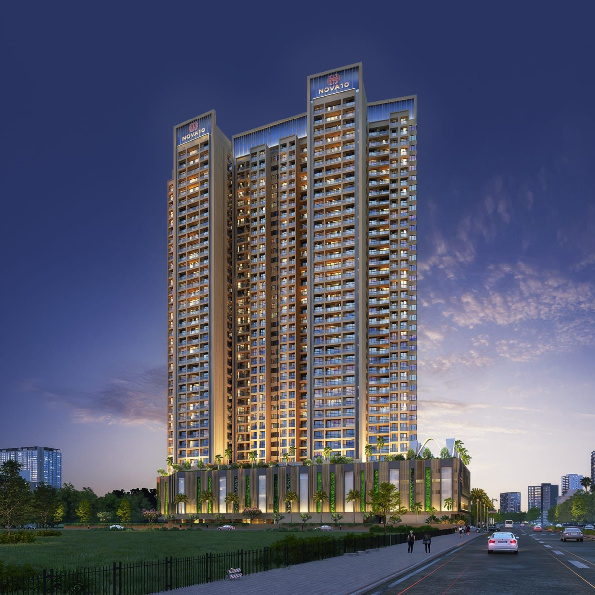 3 BHK + Pooja Room Apartment For Sale in Nova 10 Elegance