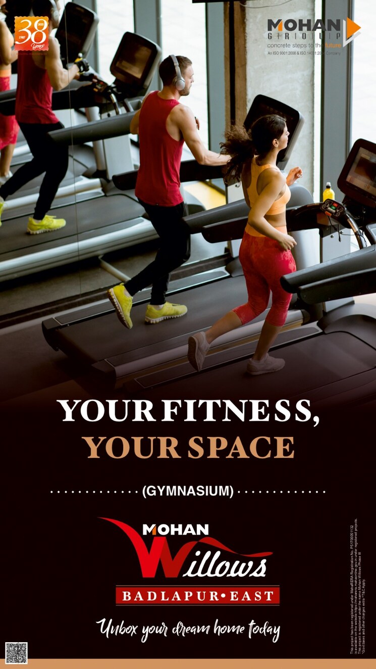 Gym, mohan-willows 2 Bedroom 920 Sq.Ft. Apartment In Badlapur East Thane 8975217