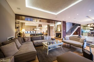 Living Room in 3 BHK Apartment at Mapsko Casa Bella-Apartments, Sector 82 – for Sale