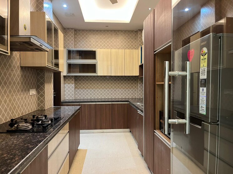Kitchen, ansal-sushant-apartments 3 Bedroom 2100 Sq.Ft. Builder Floor In Sushant Lok I Gurgaon 8975342
