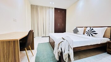 Bedroom in 3 BHK Builder Floor at Ansal Sushant Apartments, Sushant Lok I – for Rent