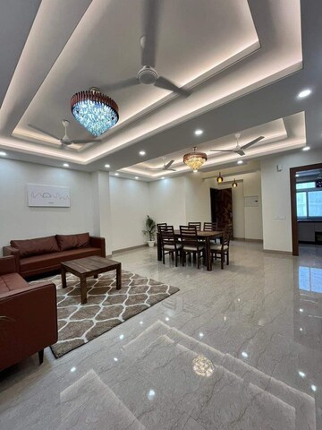 Living Room in 3 BHK Builder Floor at Builder Floor, Sector 28 – for Rent