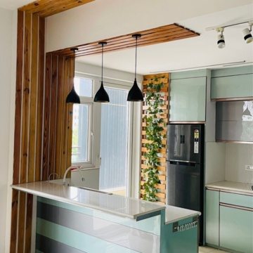 Kitchen in 3 BHK Apartment at Shalimar Belvedere Court, Malesemau – for Rent