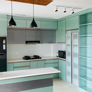 Kitchen in 3 BHK Apartment at Shalimar Belvedere Court, Malesemau – for Rent