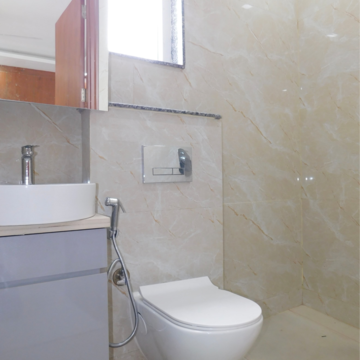 Bathroom in 4 BHK Builder Floor at Vasant Kunj – for Rent