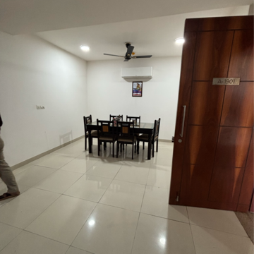 Living Room in 3 BHK Apartment at Shalimar Oneworld Vista, Malesemau – for Rent