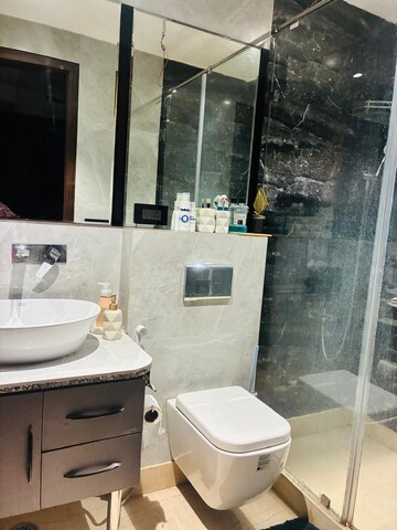 Bathroom in 3 BHK Apartment at Navbharat Apartments, Paschim Vihar – for Rent