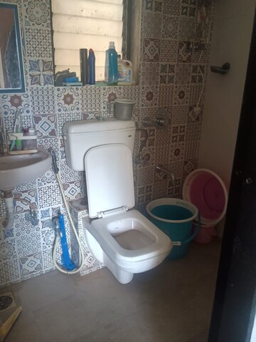 Bathroom in 1 BHK Apartment at Raunak Heights, Ghodbunder Road – for Rent