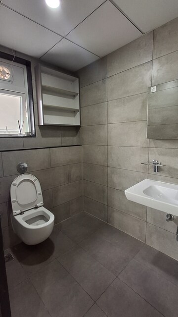 Bathroom in 3 BHK Apartment at Jayabheri The Summit, Narsingi – for Rent
