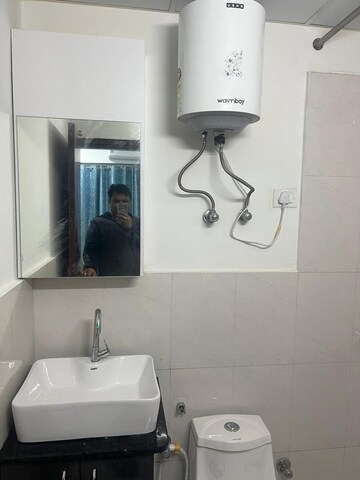 Bathroom in 2 BHK Builder Floor at Vatika INXT Emilia floors, Sector 82 – for Rent