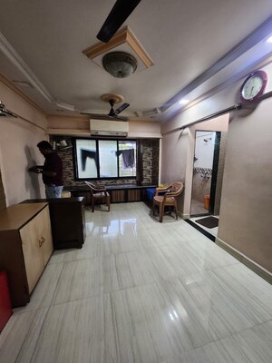 Kitchen in 1 BHK Builder Floor at Baba Sadan CHS, Kopar Khairane – for Sale