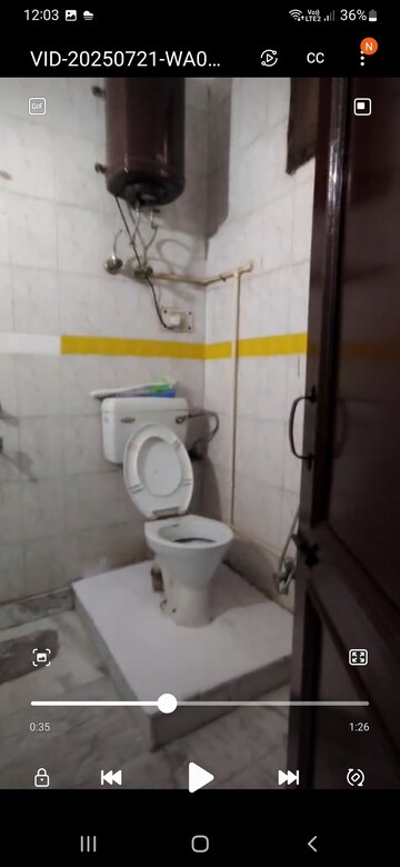Bathroom in 3 BHK Builder Floor at Malviya Nagar – for Rent