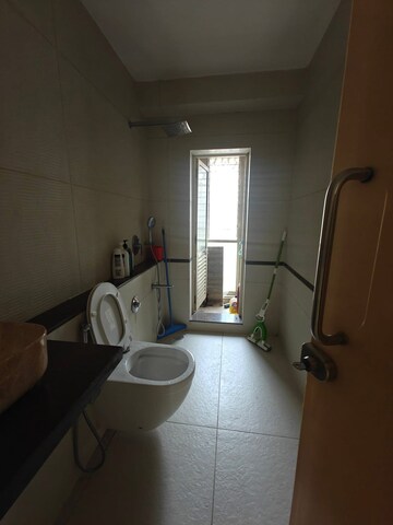 Bathroom in 2 BHK Apartment at Satra Rehana Heights CHS, Santacruz West – for Rent
