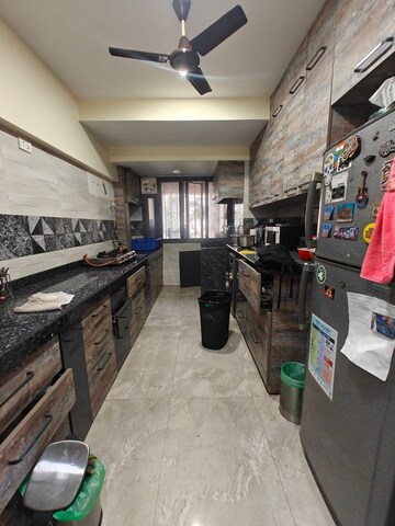 Kitchen in 2 BHK Apartment at Satra Rehana Heights CHS, Santacruz West – for Rent