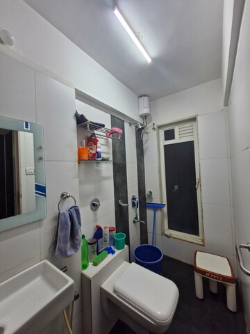 Bathroom in 2 BHK Builder Floor at Gurukrupa Marina Enclave, Malad West – for Sale