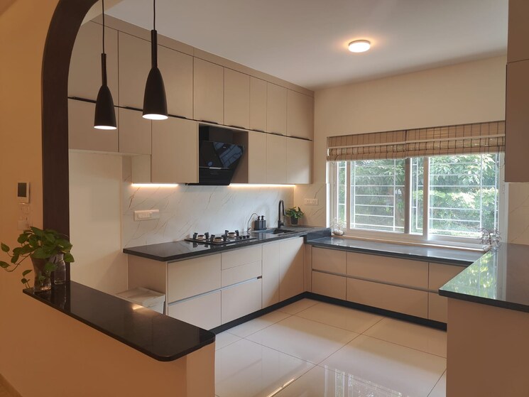 Kitchen, dnr-spring-leaf 4 Bedroom 2200 Sq.Ft. Apartment In Koramangala Bangalore 8976699