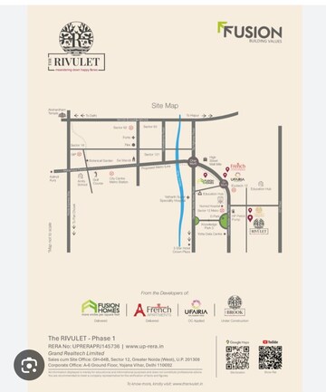 Floor Plan in 3 BHK Apartment at Fusion The Rivulet, Sector 12 Greater Noida – for Sale