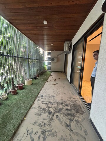 Balcony in 4 BHK Builder Floor at Ansal Sushant Lok I, Sector 43 – for Rent