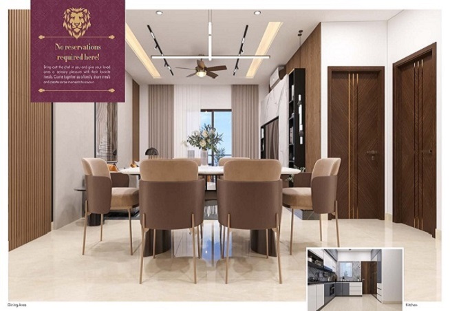 3 BHK + Pooja Room 2150 Sq.Ft. Apartment in Nikhila Royal Pavilion