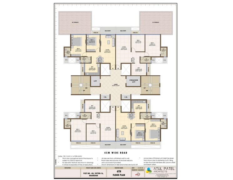 Floor Plan, neelkanth-avenue 2 Bedroom 1150 Sq.Ft. Apartment In Kharghar Navi Mumbai 8976954