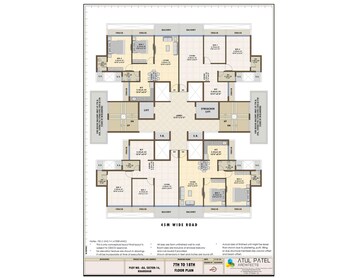 Floor Plan in 2 BHK Apartment at Neelkanth Avenue, Kharghar – for Sale