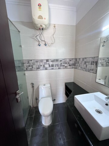 Attached Bathroom in 3.5 BHK Builder Floor at Sushant Lok I – for Rent