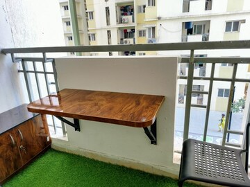 Balcony in 2 BHK Apartment at Mantri Celestia, Gachibowli – for Rent