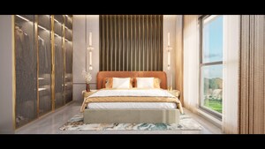 Bedroom in 3 BHK Apartment at Nahar Amrit Shakti, Chandivali – for Sale