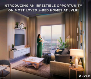 Living Room in 2 BHK Apartment at Kalpataru Vivant, Jogeshwari East – for Sale