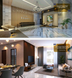 Living Room in 2 BHK Apartment at Group Satellite Elegance, Umershetpada – for Sale