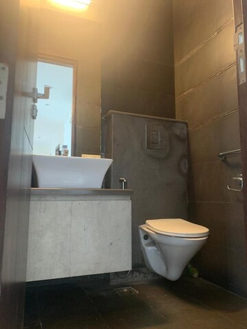 Bathroom in 3 BHK Builder Floor at Sushant Lok I – for Rent
