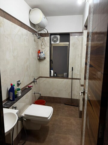 Bathroom in 2 BHK Apartment at Man Aaradhya Residency, Ghatkopar West – for Rent