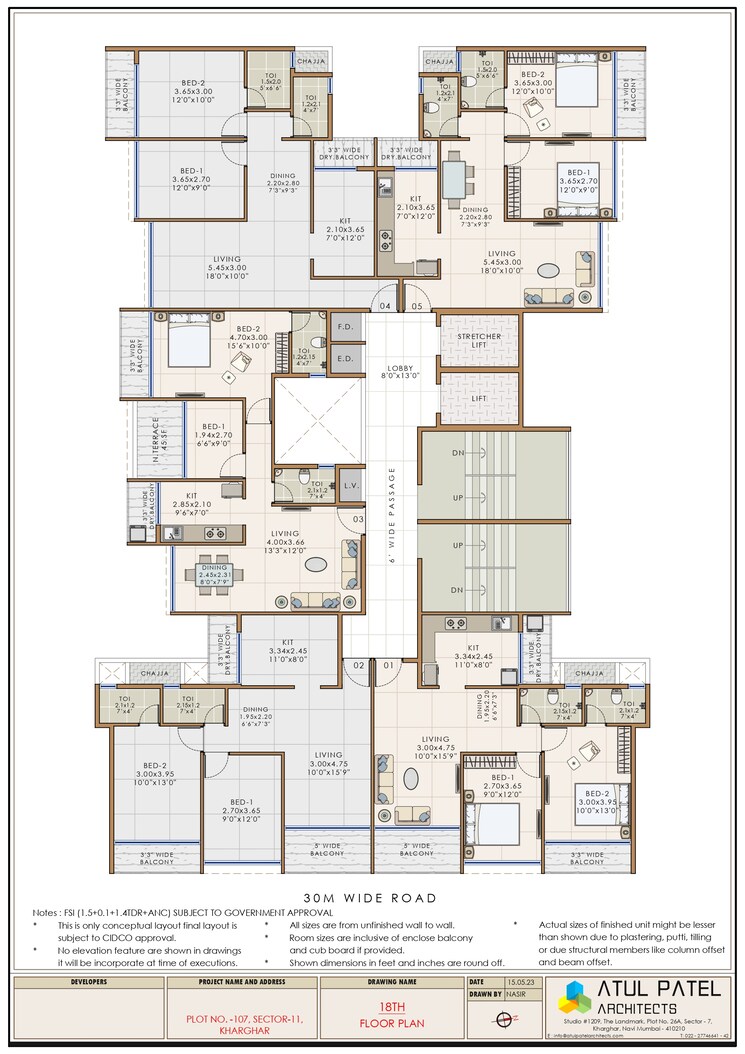 Floor Plan, shree-pote-pallacio 2 Bedroom 1253 Sq.Ft. Apartment In Kharghar Sector 11 Navi Mumbai 8977367