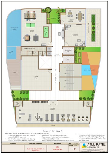 Floor Plan in 2 BHK Apartment at Shree Pote Pallacio, Kharghar Sector 11 – for Sale