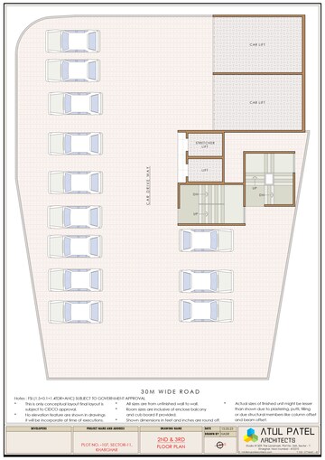 Floor Plan in 2 BHK Apartment at Shree Pote Pallacio, Kharghar Sector 11 – for Sale
