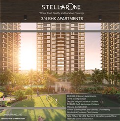 3.5 BHK + Pooja Room,Servant Room,Study Room,Extra Room Apartment For Sale in Stellar One