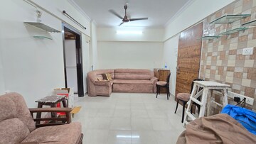 Living Room in 1 BHK Apartment at La Chapelle Apartment, Malad West – for Rent