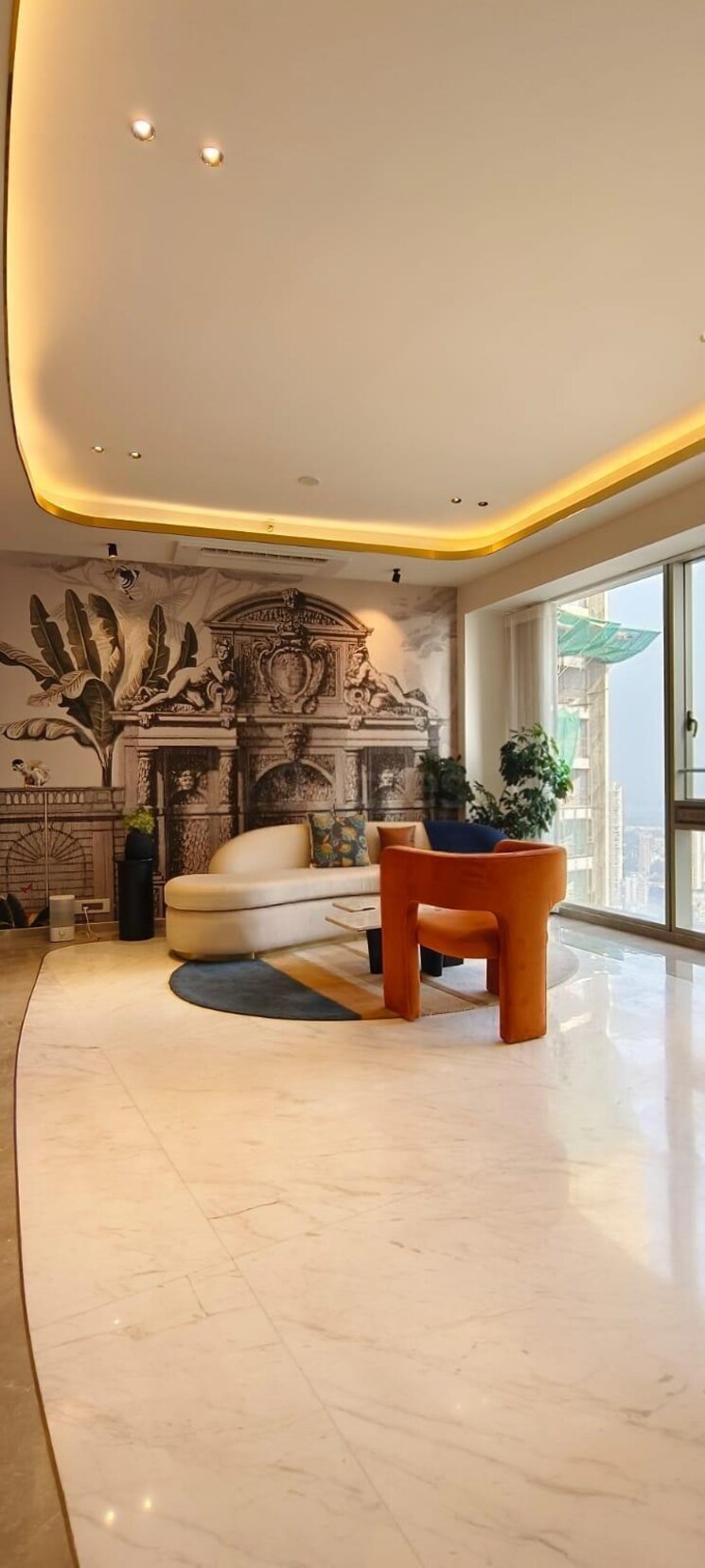 Living Room, lodha-the-park 4 Bedroom 2171 Sq.Ft. Apartment In Worli Mumbai 8977578