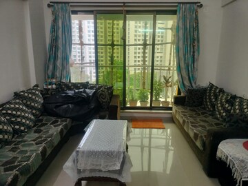 Living Room in 2 BHK Apartment at Dedhia Palatial Height, Powai – for Rent
