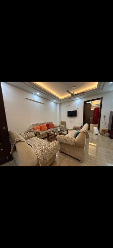 Living Room in 2 BHK Builder Floor at Freedom Fighters Enclave – for Rent