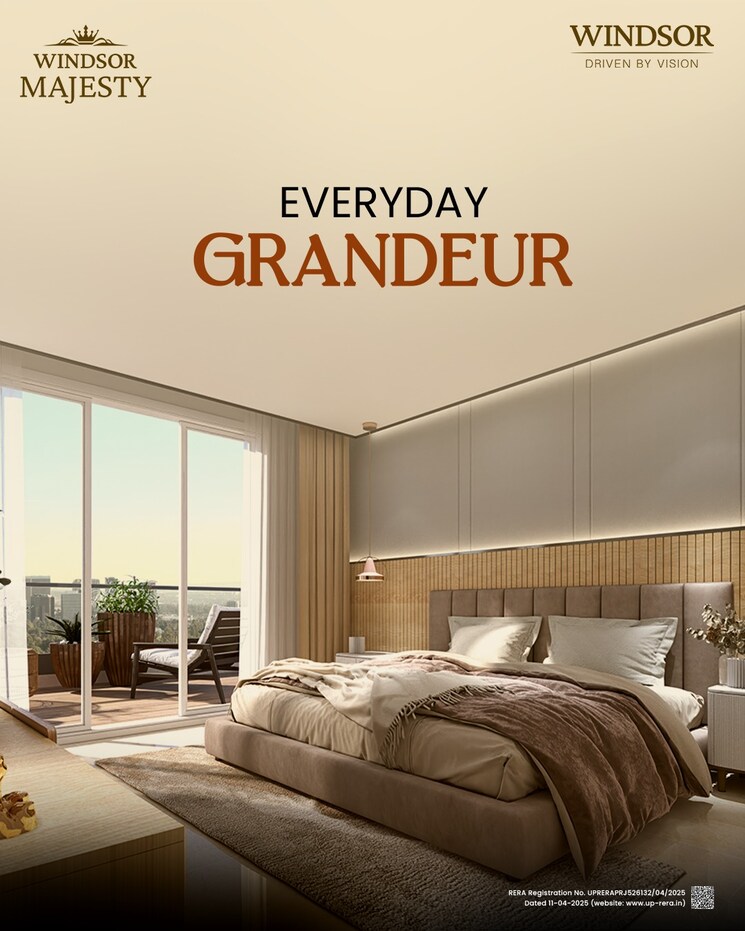 Bedroom, windsor-majesty 3 Bedroom 2710 Sq.Ft. Apartment In Raj Nagar Extension Ghaziabad 8978100