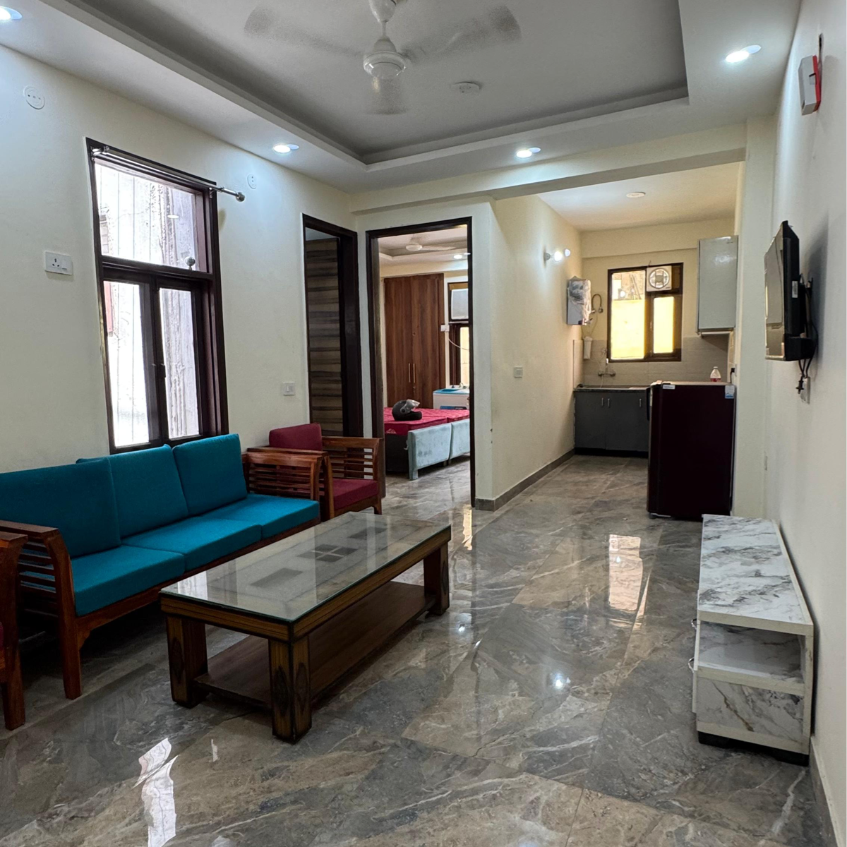 2 BHK + Pooja Room Builder Floor For Rent in Palm Residency Chhatarpur