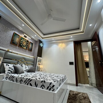 Living Room in 2 BHK Builder Floor at Palm Residency Chhatarpur, Rajpur Khurd Extension – for Rent