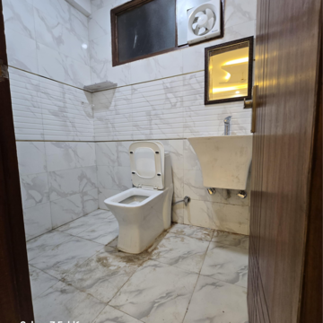 Bathroom in 3 BHK Builder Floor at Risland Sky Mansion, Chattarpur – for Rent