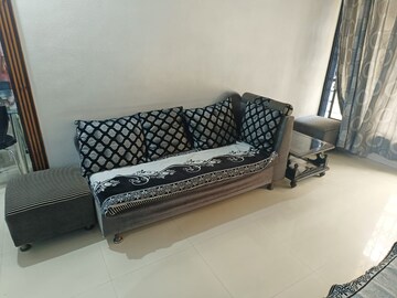 Living Room in 1 BHK Apartment at Adajan – for Rent