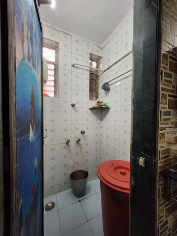 Bathroom in 1 BHK Apartment at Kopar Khairane – for Rent