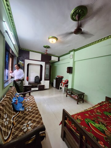 Living Room in 1 BHK Apartment at Kopar Khairane – for Rent