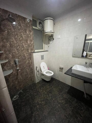 Bathroom in 1 BHK Builder Floor at Ansal Sushant Lok I, Sector 43 – for Rent