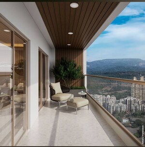 Balcony in 4 BHK Apartment at Chandak Greenairy, Borivali East – for Sale