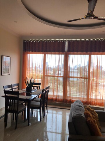 Living Room in 3 BHK Builder Floor at Ansal API Esencia, Sector 67 – for Rent